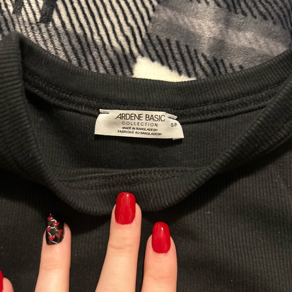 Black Ardene Crop Top - Picture 2 of 3